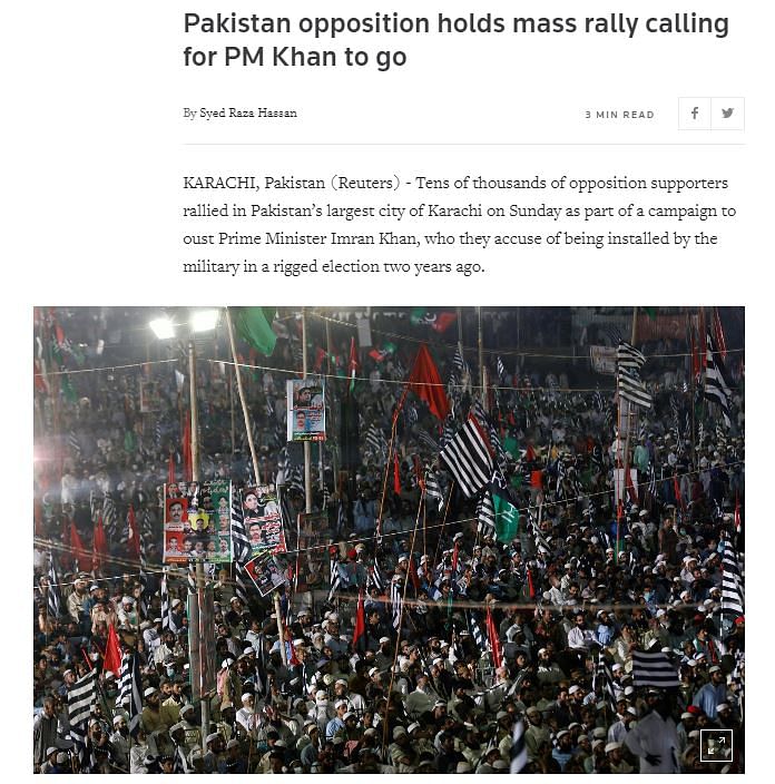 No, That’s Not the Indian Flag at a Protest Rally in Pakistan