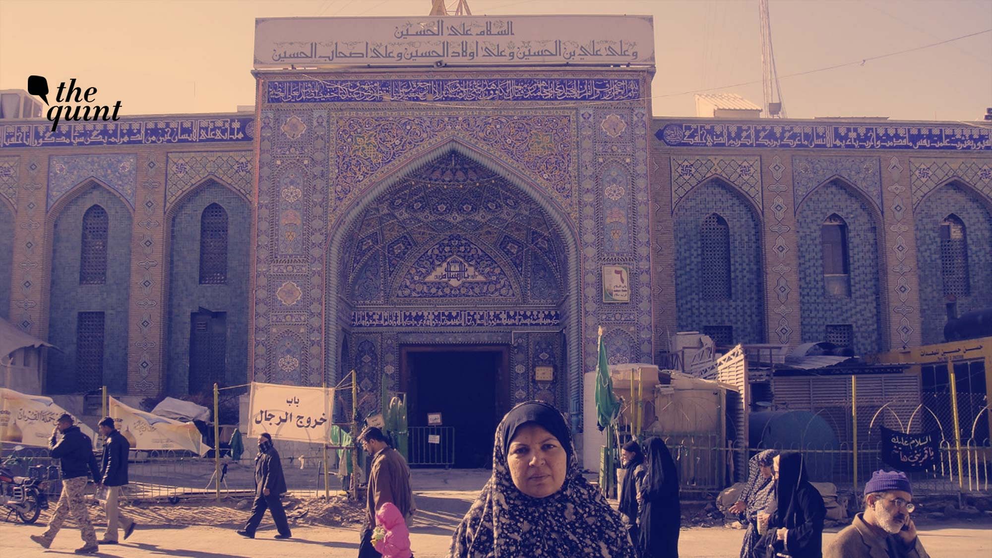 Image of the author, Rana Safvi, at the shrine of Imam Hussain in Karbala in 2010.