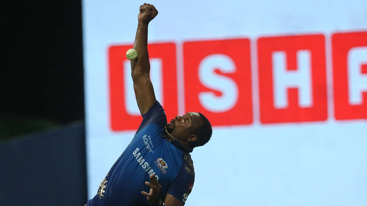 Kieron Pollard took a blinder to dismiss Jos Buttler.