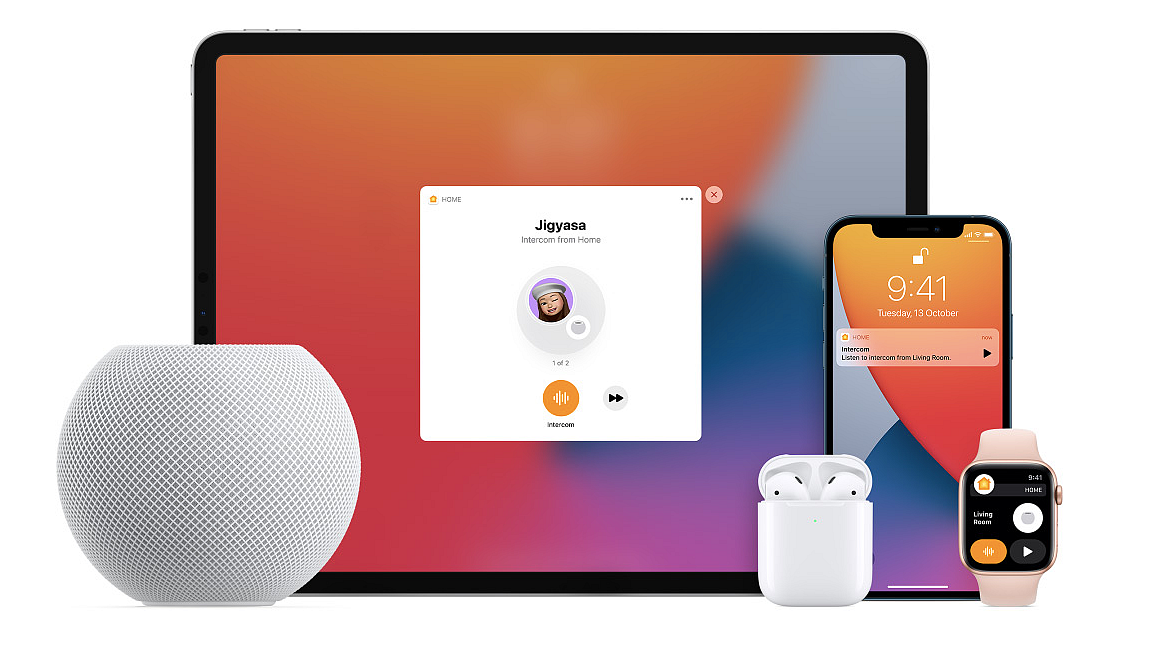 Apple HomePod mini new intercom feature.