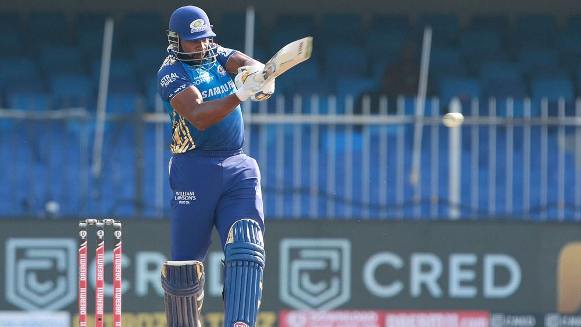 Mumbai Indians all-rounder Kieron Pollard has been in scintillating hitting form and continues to do so for his side