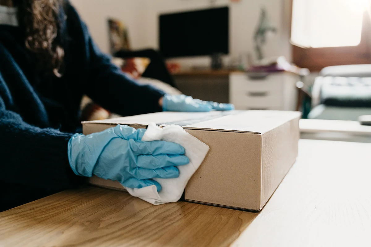 It’s important that you disinfect packages.