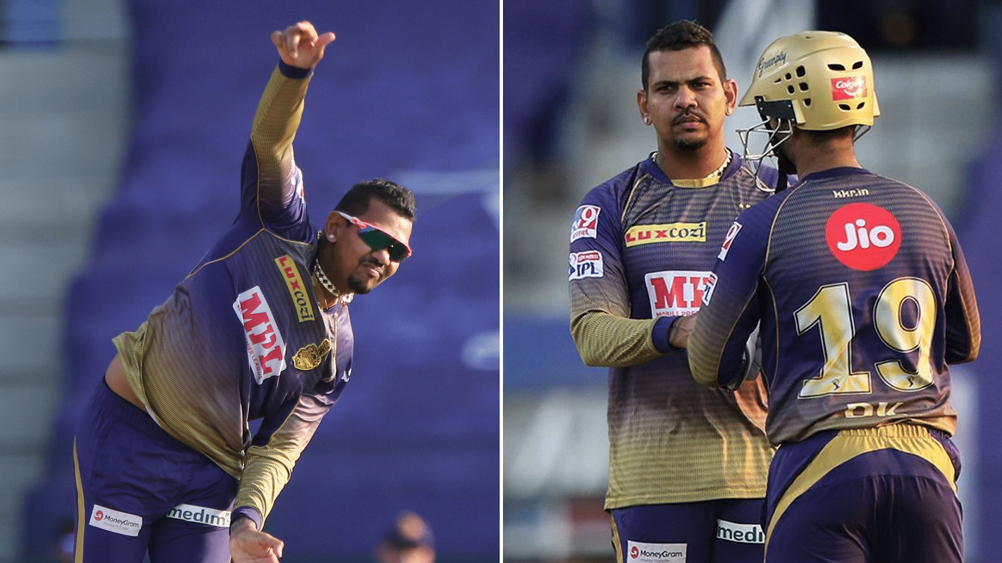 Kolkata Knight Riders’ spinner Sunil Narine was reported for an illegal bowling action and was placed on the warning list.