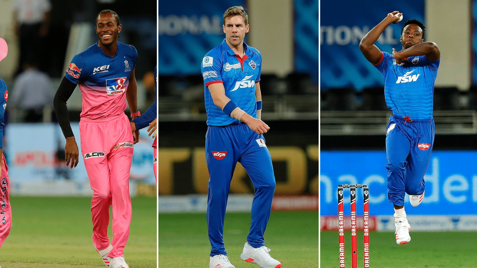 Jofra Archer, Anrich Nortje and Kagiso Rabada displayed serious fast bowling on Wednesday troubling the opposition batsmen.
