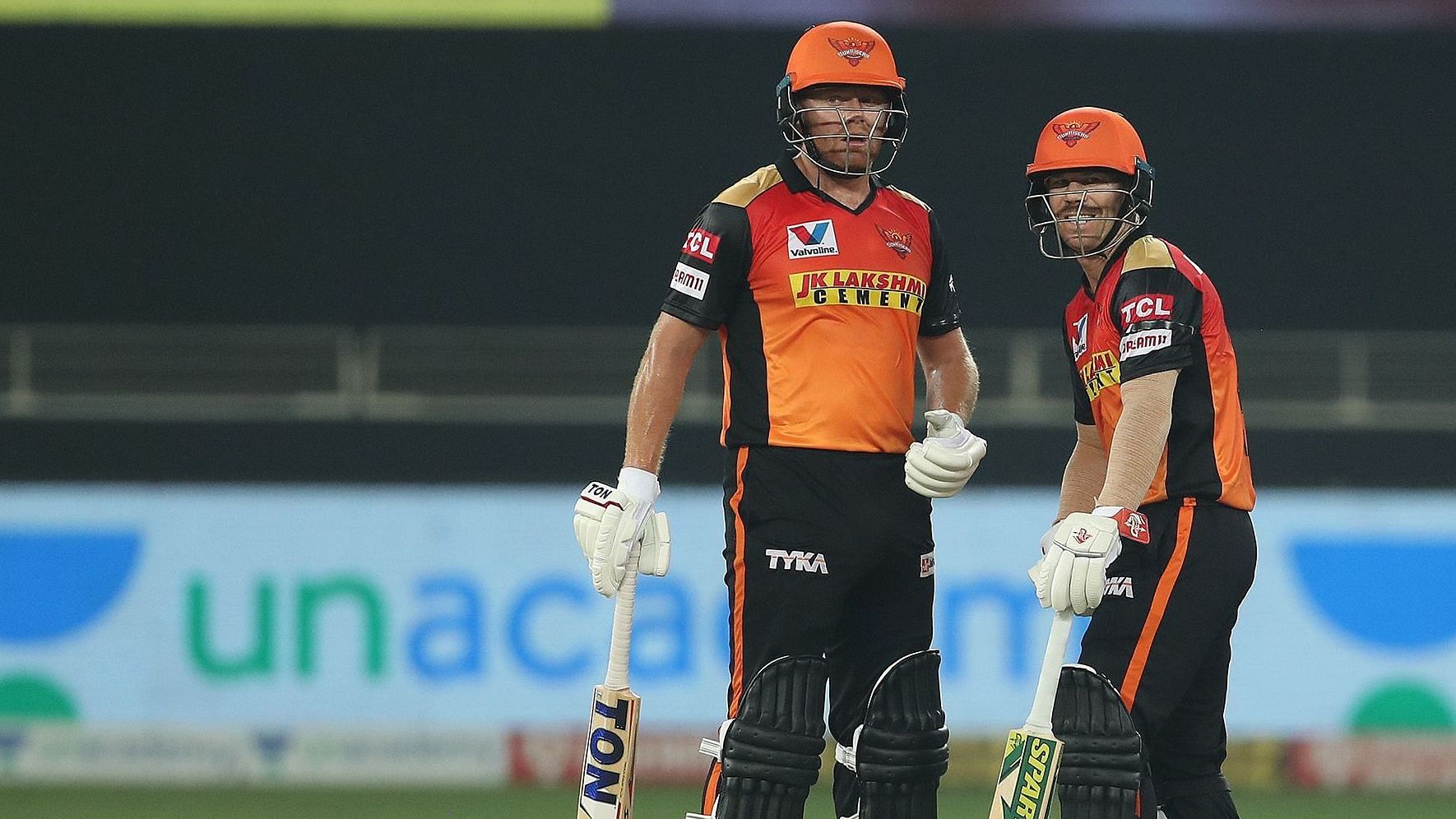 David Warner and Jonny Bairstow stitched a partnership of 160 runs in 15 overs to lay the platform for Sunrisers Hyderabad