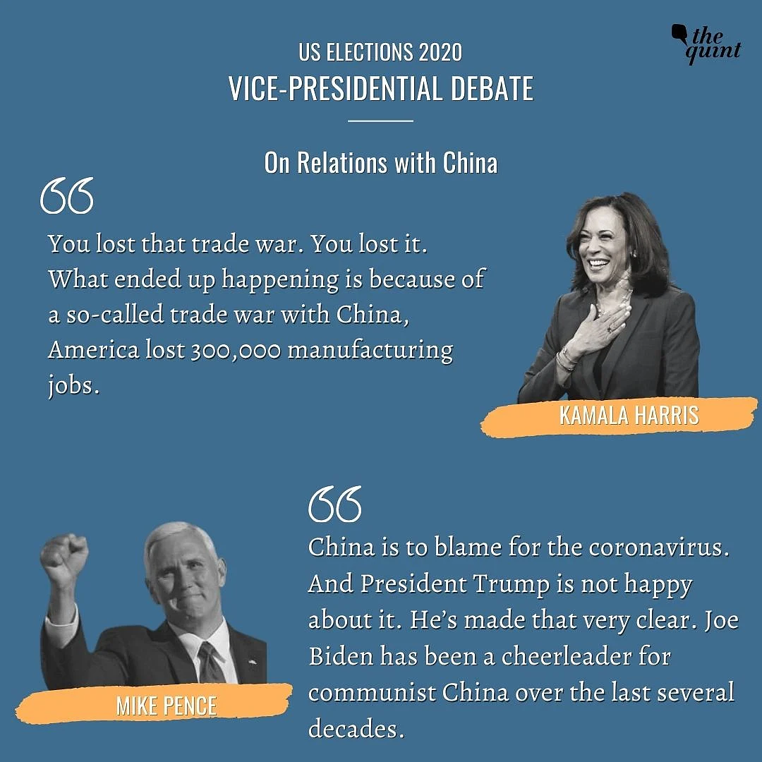 Kamala Harris, Mike Pence Clash Over COVID, Economy at VP Debate