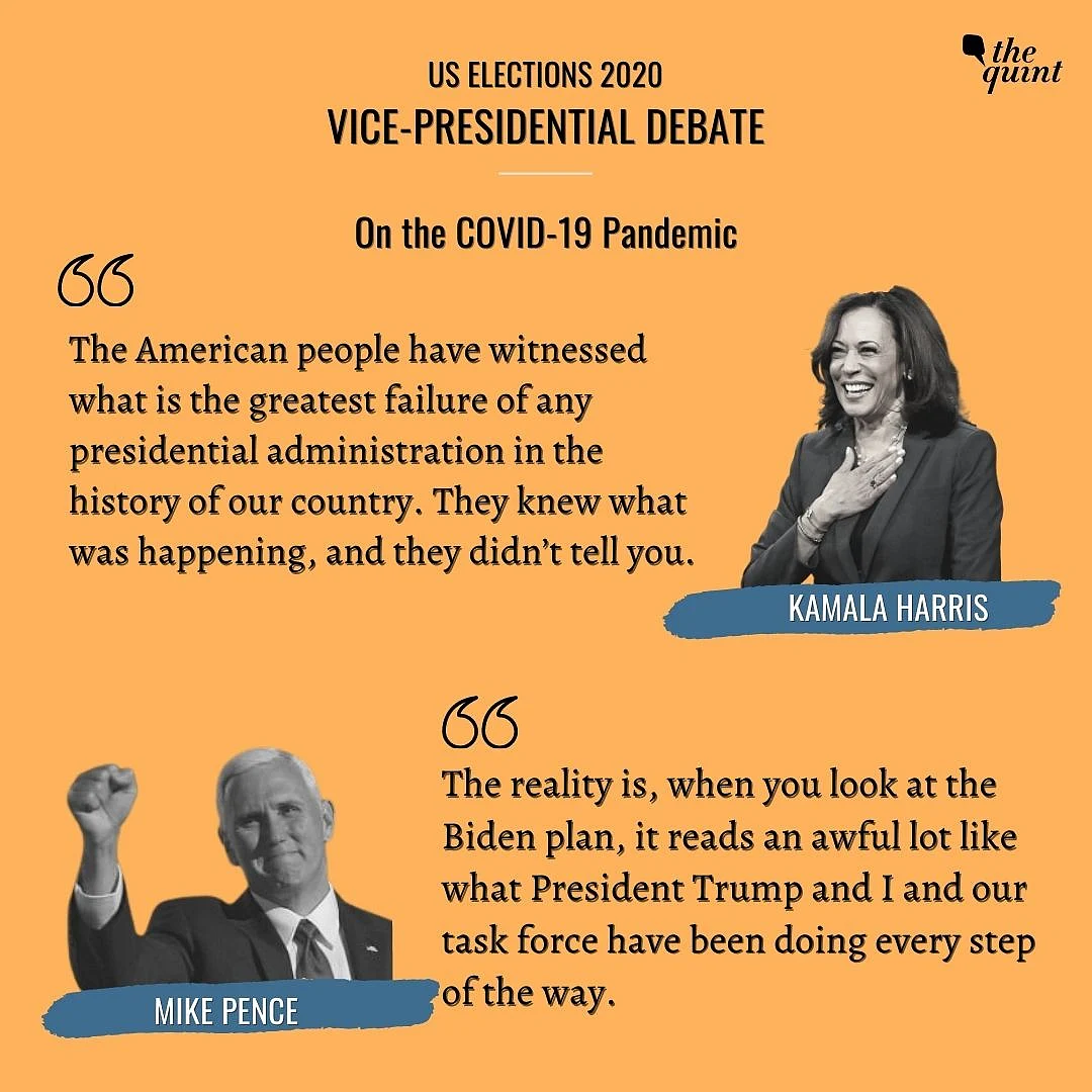 Kamala Harris, Mike Pence Clash Over COVID, Economy at VP Debate