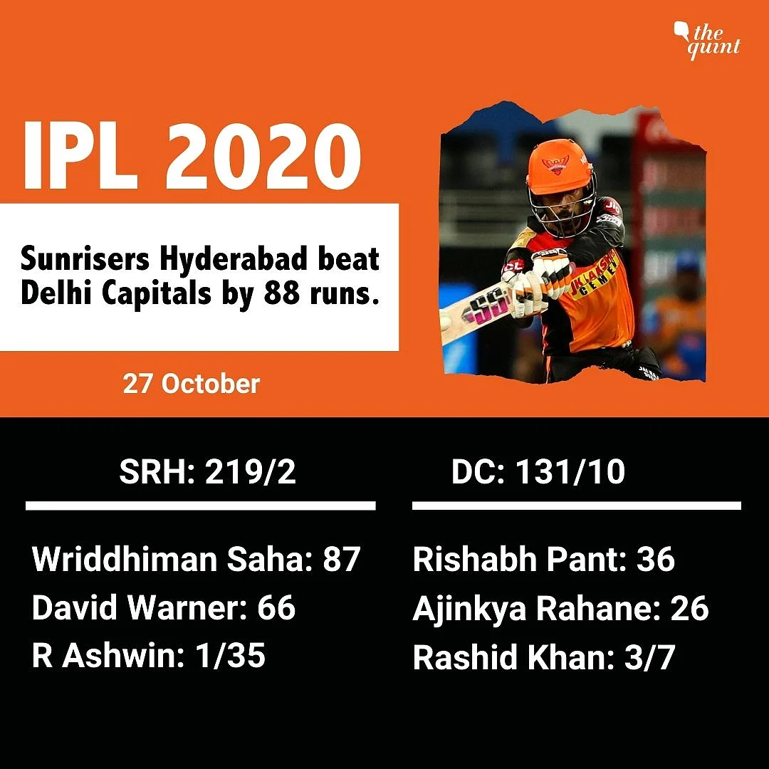 Hyderabad Shock Delhi, Pull Off Big 88-Run Win - Top 5 Performers