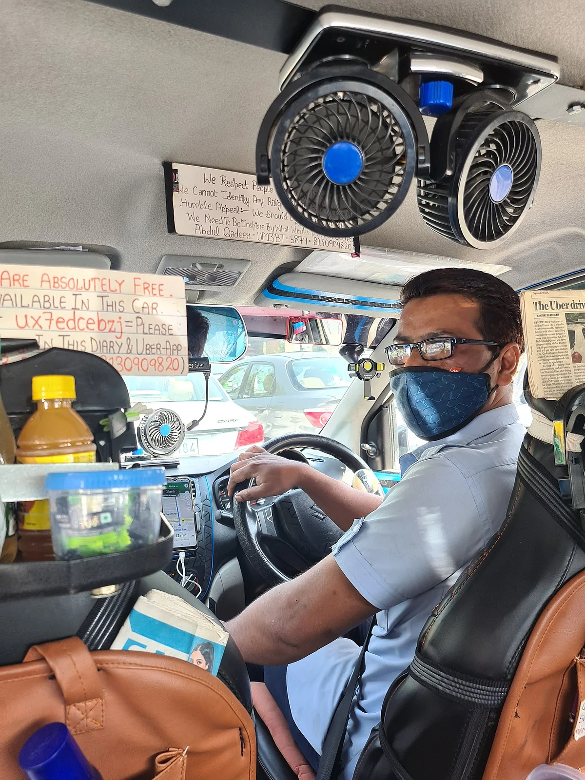 Respect All Religions: Message In Uber Driver’s Cab Wins Internet