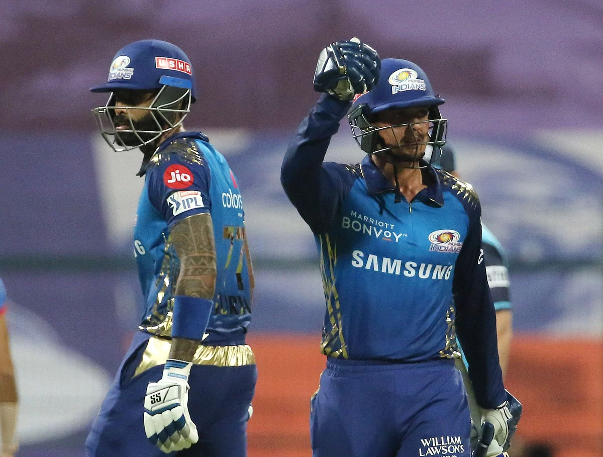 South African wicketkeeper-batsman Quinton de Kock smashed his 12th IPL fifty and second this season off 33 deliveries