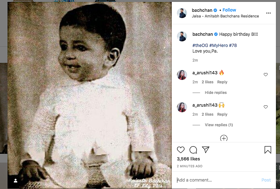 Here's How Abhishek Wished Amitabh Bachchan on His B'Day