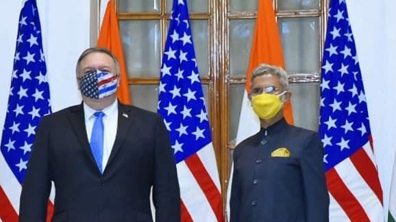 US Secretary of State Michael Pompeo met External Affairs Minister Dr S Jaishankar on Monday.