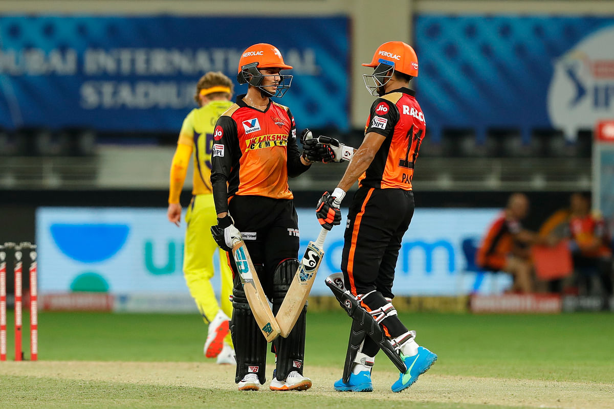 Sunrisers Hyderabad’s Priyam Garg scored his maiden IPL half-century against Chennai Super Kings. 