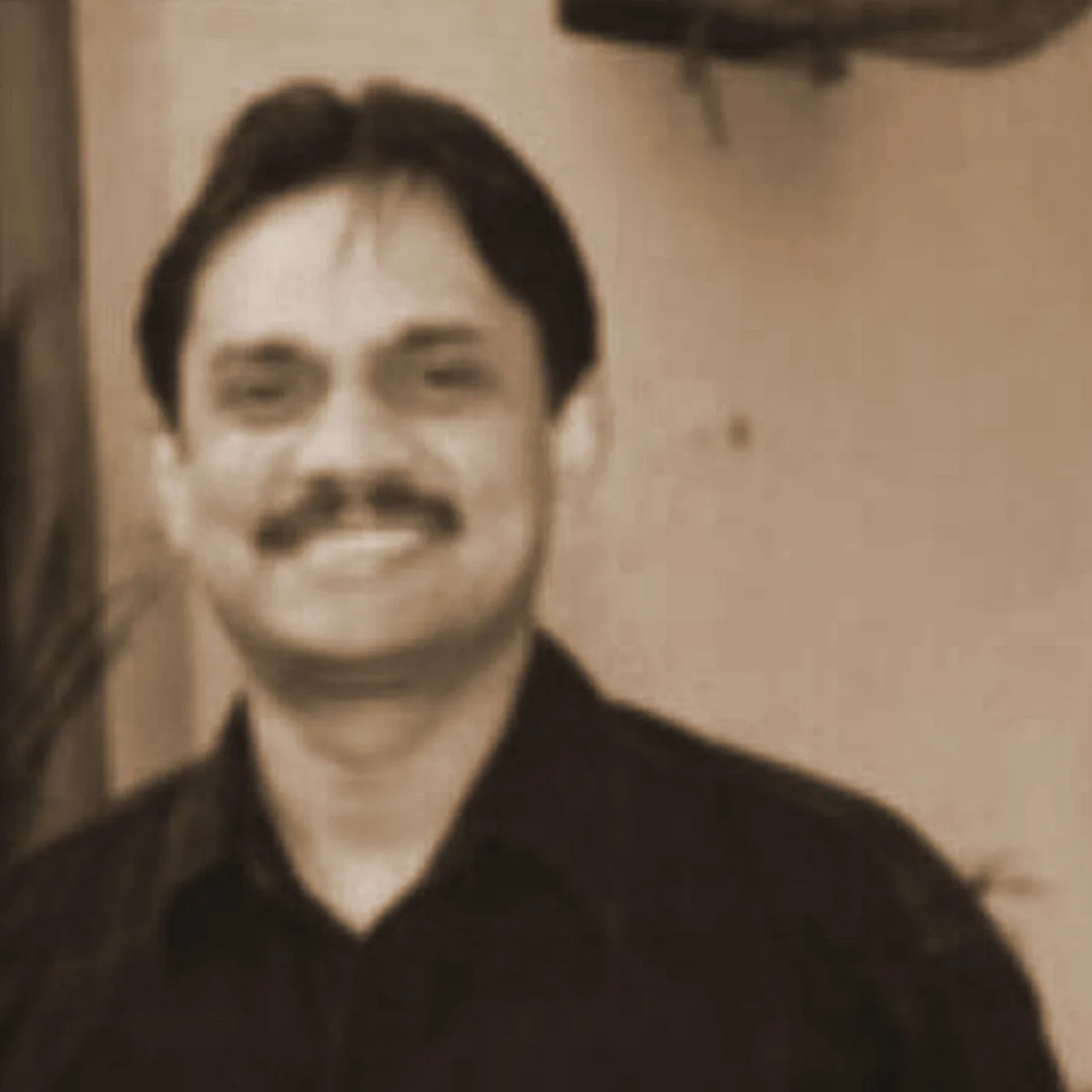 A photo of the reporter from the early nineties in Delhi.