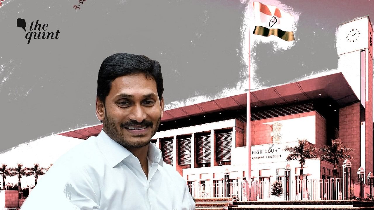 Image of Andhra CM Jagan Reddy, and Andhra High Court used for representational purposes.