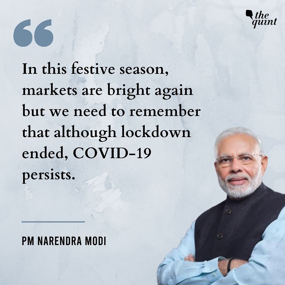Modi’s address comes amid the coronavirus pandemic, with daily cases having declined in the last few weeks.