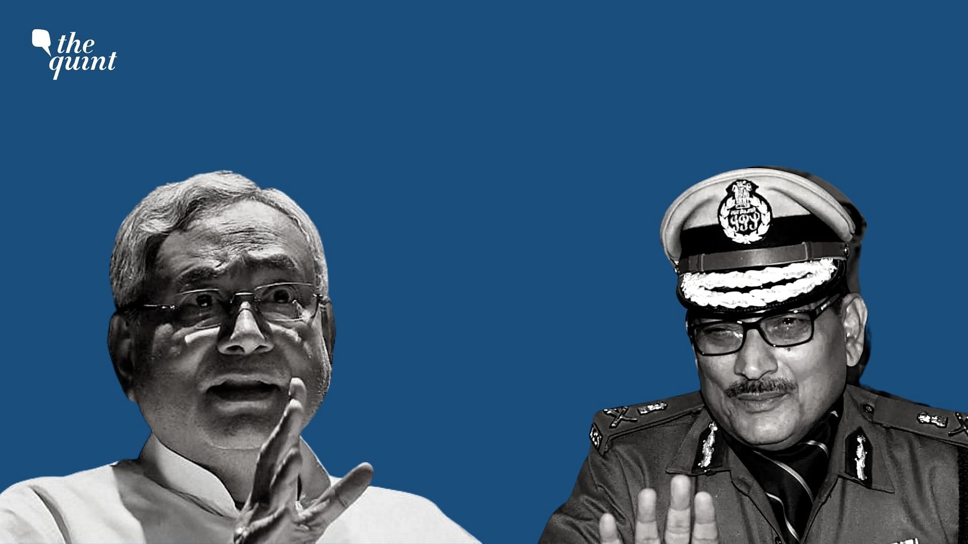Bihar’s former DGP Gupteshwar Pandey (R), who was tipped to contest the  election on a JD(U) ticket, did not figure in the list of 115 candidates released on 7 October.
