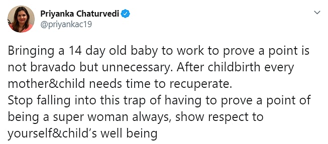 Inspiration or Ignorance? IAS Returns to Work with Infant in Tow