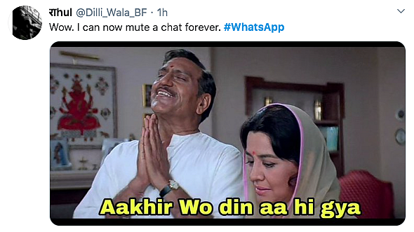 WhatsApp Announces You Can Mute Chats Forever, Memes Galore