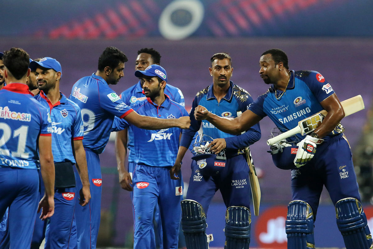 Delhi Capitals are currently in third place while Mumbai Indians are at the top of the table.