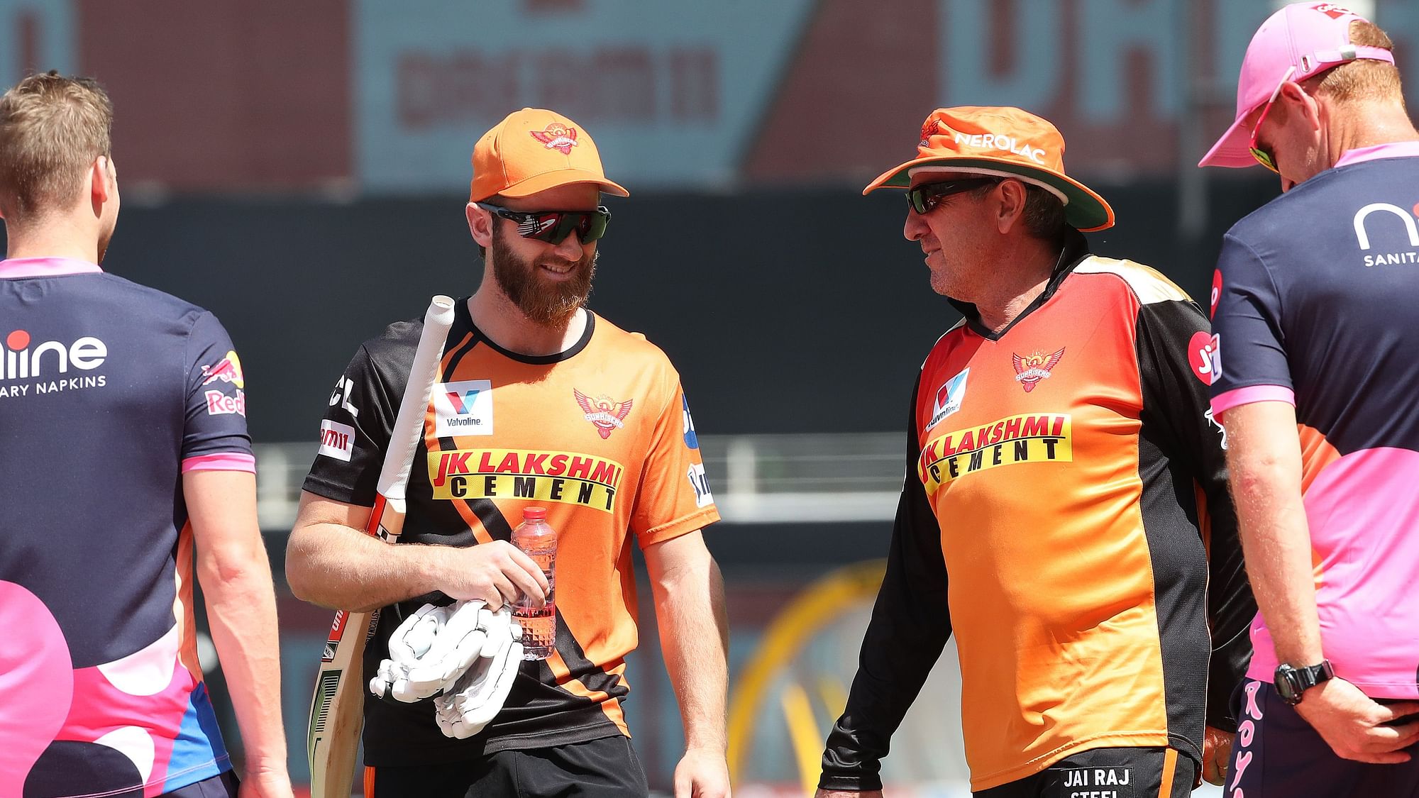 An injured Kane Williamson has been replaced by Jason Holder in the Sunrisers playing eleven along with Nadeem coming in for Basil Thampi.