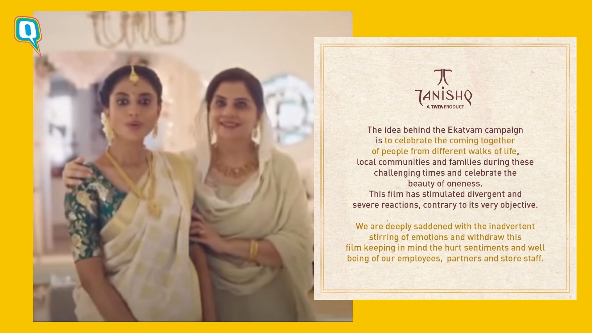 Tanishq Issues Statement About Controversial Ad, Twitter Reacts