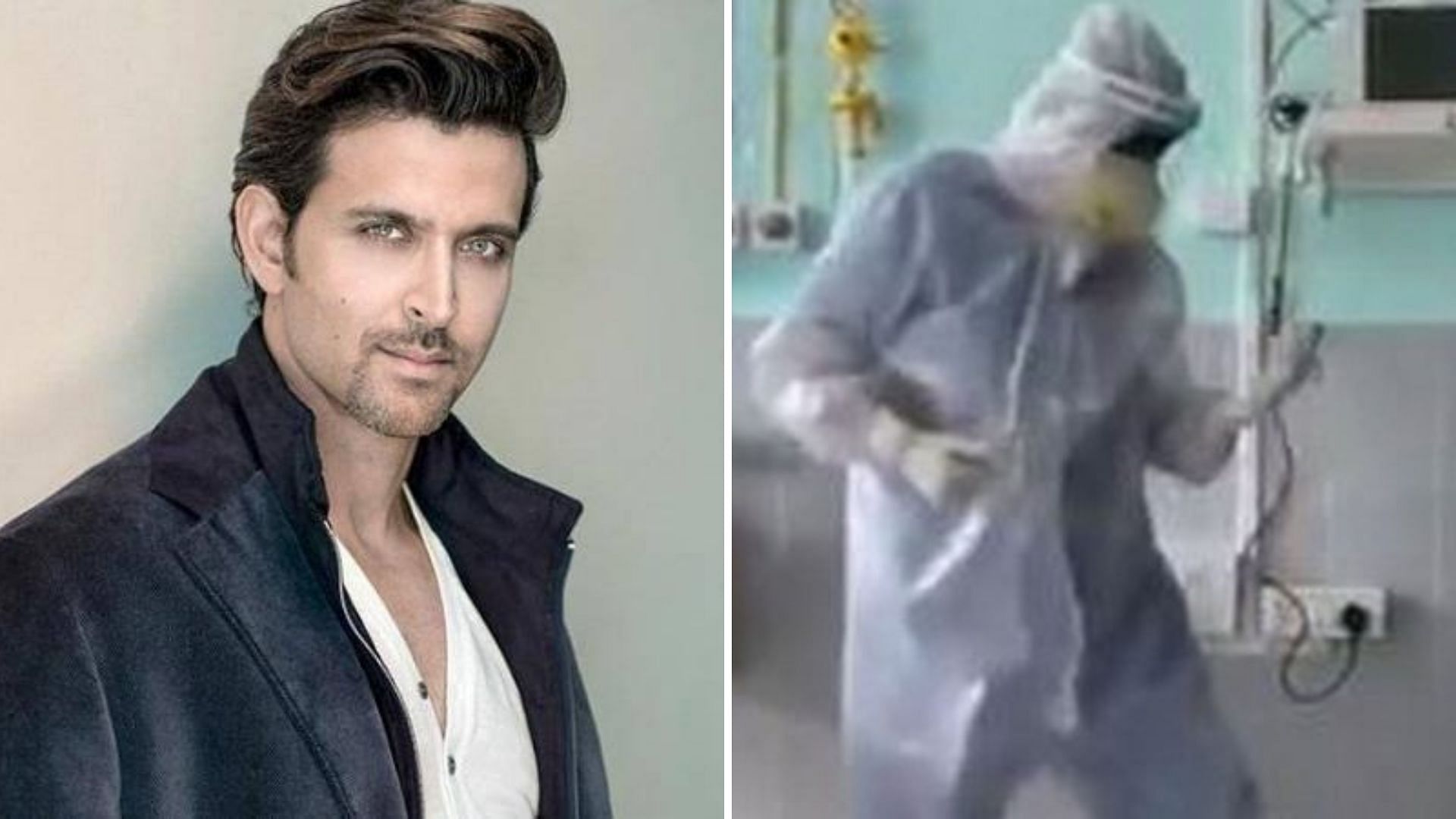 Hrithik Roshan reacts to a viral video of a doctor.