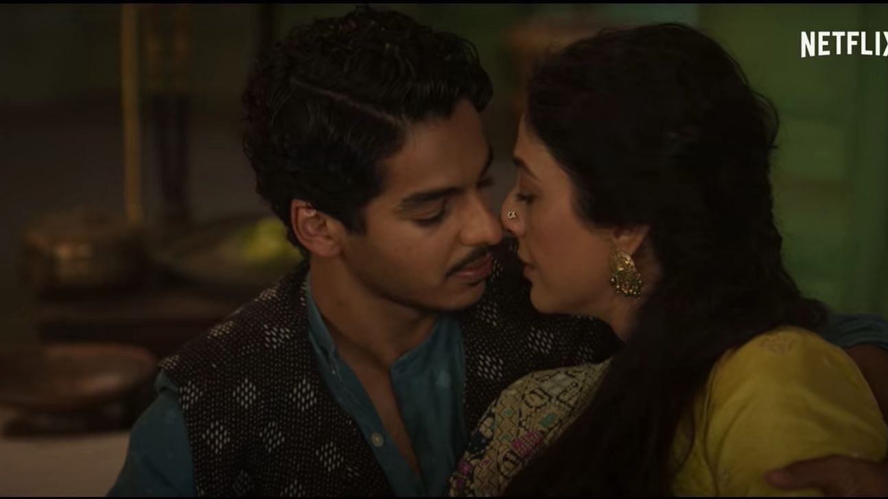 Ishaan Khatter and Tabu in a still from A Suitable Boy.