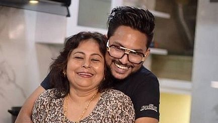 Jaan Kumar Sanu with his mother Rita Bhattacharya.