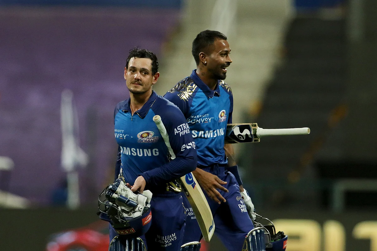 Hardik Pandya’s unbeaten 38-run stand with de Kock helped MI cross the line.