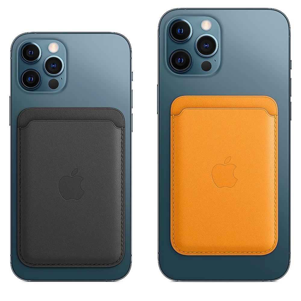 Apple iPhone 12 MagSafe compliant leather sleeves.