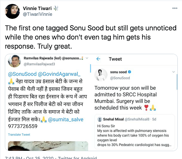 Recently, some Twitter users questioned Sonu Sood's philanthropy after a tweet. 