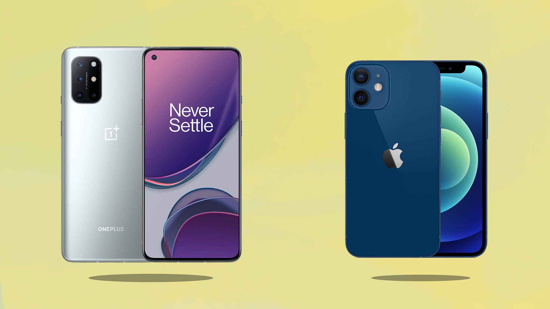 Iphone 12 Mini Vs Oneplus 8t Comparison Specifications Images Camera Battery More