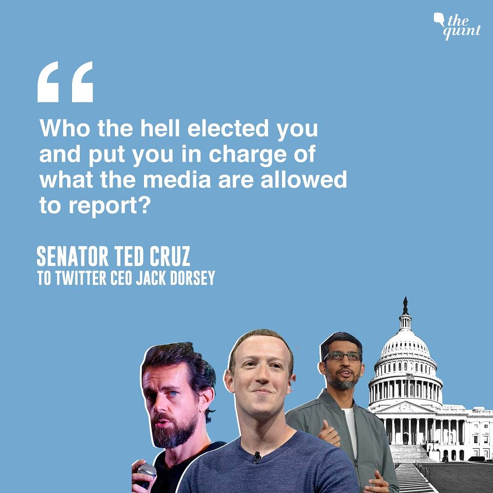 Mark Zuckerberg, Sundar Pichai and Jack Dorsey testified on content moderation policies on their platforms. 