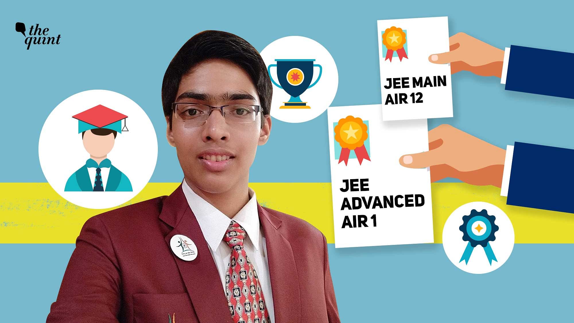 While Chirag came 1st in JEE Advanced 2020, he had ranked 12th in JEE Main conducted in September this year.&nbsp;