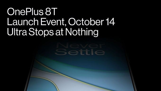 OnePlus 8T will be launched on 14 October.