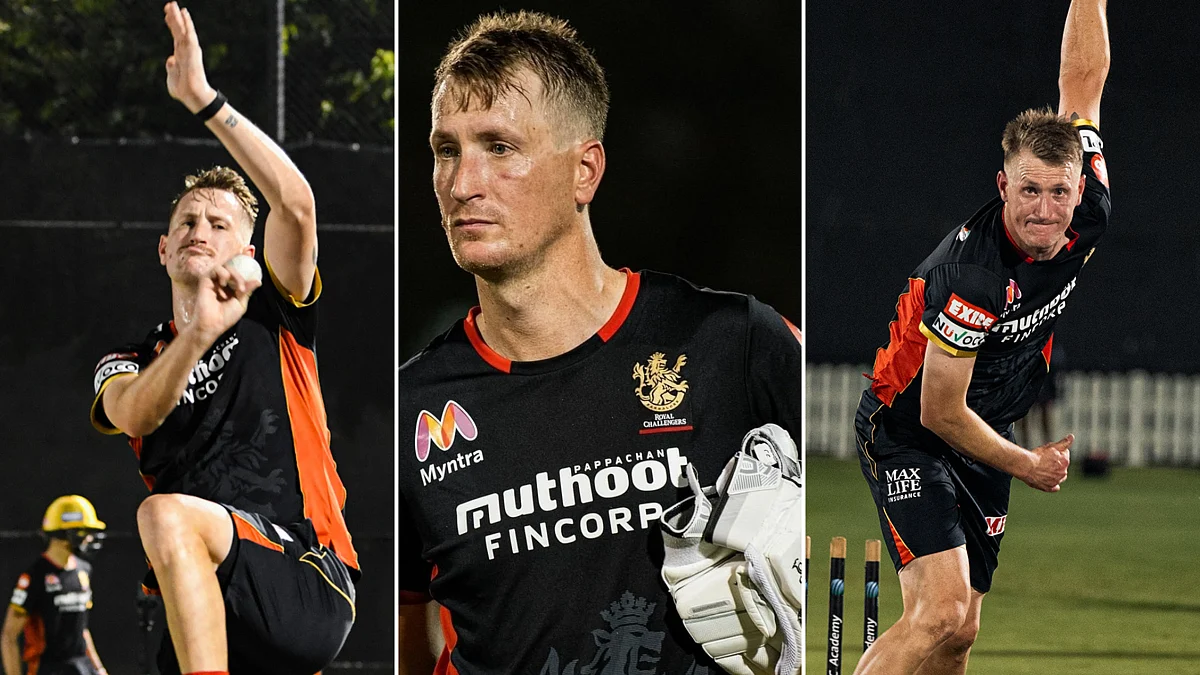 Royal Challengers Bangalore all-rounder Chris Morris in the training on his path to recovery