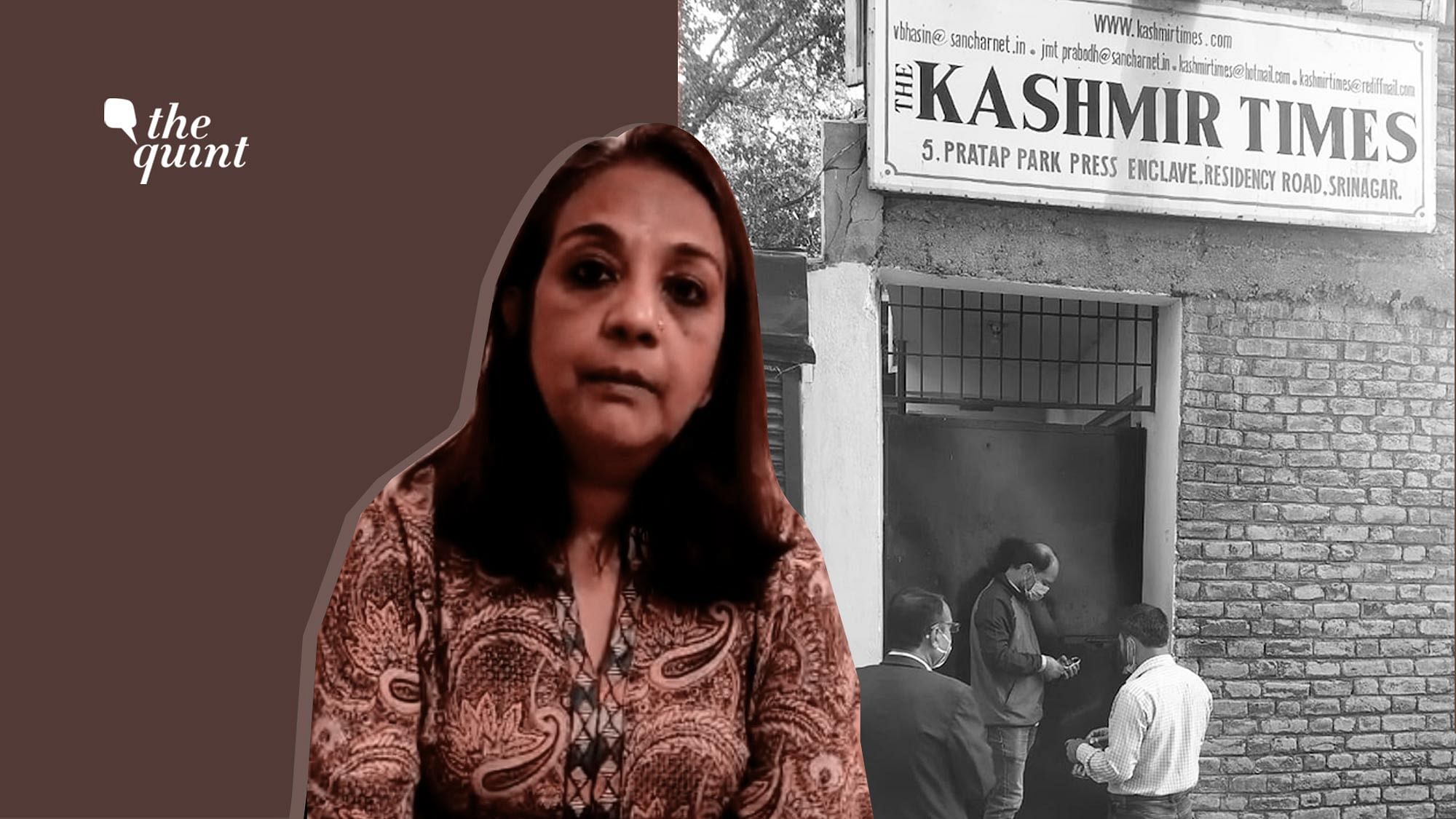 As authorities sealed the Kashmir Times office in Srinagar, Editor Anuradha Bhasin alleged vendetta.