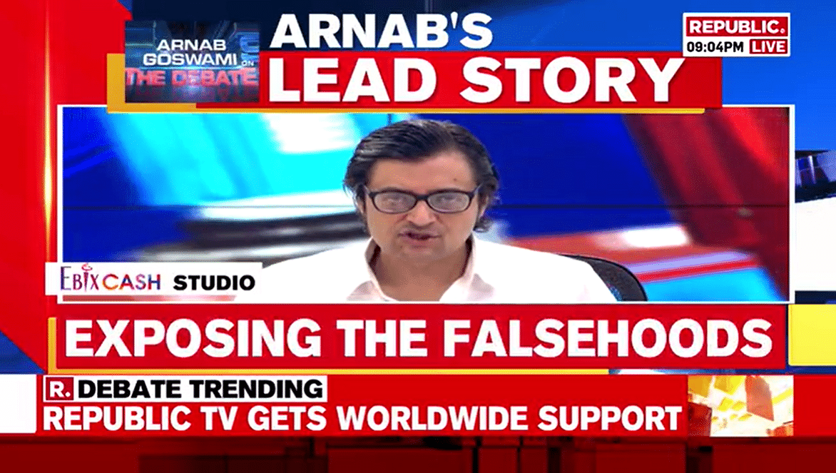While some channels called for Arnab Goswami’s arrest, others said the  issue is part of a deeper political problem.