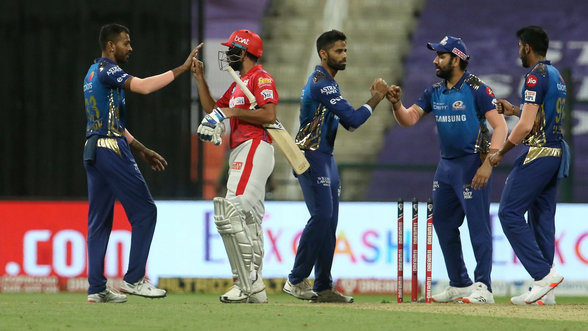 Mumbai Indians beat Kings XI Punjab by 48 runs at Abu Dhabi in IPL 2020’s 13th match.