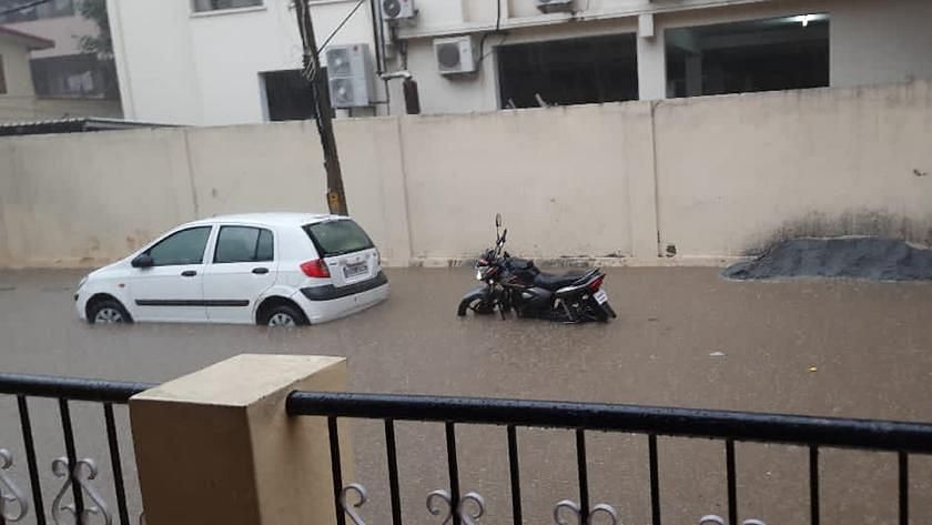 Parts of Bengaluru were flooded due to heavy rains.&nbsp;