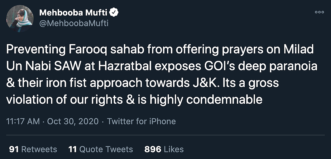 ‘J&K Admin Stopped Farooq Abdullah from Visiting Shrine’: NC