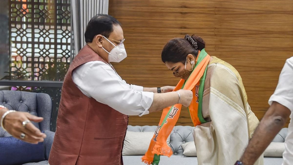 Putting an end to all the speculations, Khushbu Sundar has officially joined the Bharatiya Janata Party (BJP)  on Monday.