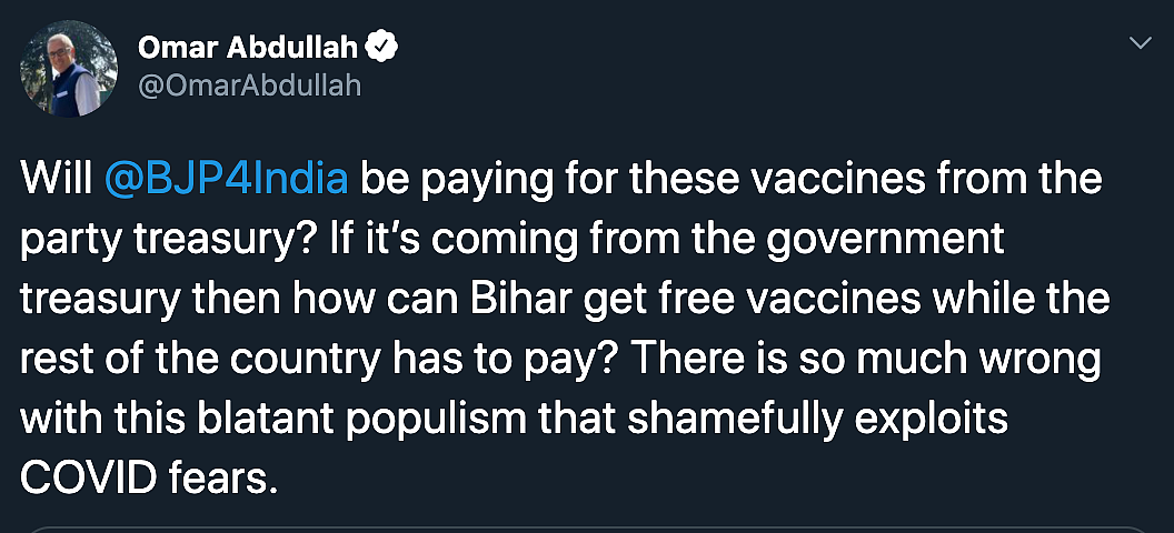 ‘Blatant Populism’: Oppn on BJP’s COVID Vaccine Promise for Bihar