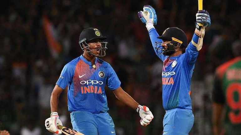 Dinesh Karthik, after coming into bat at No 7, won the game for India when they needed 34 runs off 12 balls