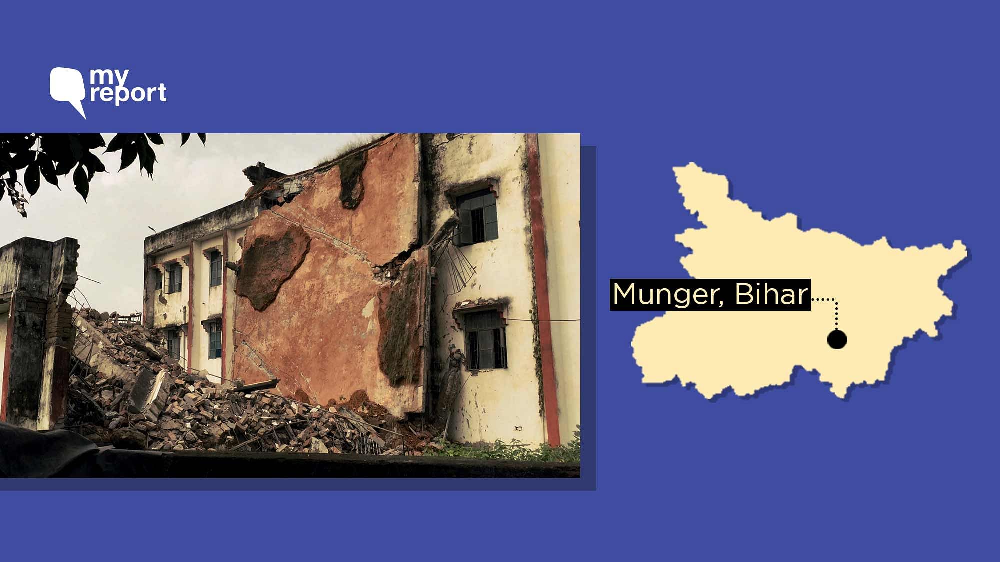 A minority hostel building in Bihar’s Munger district collapsed on 26 September.