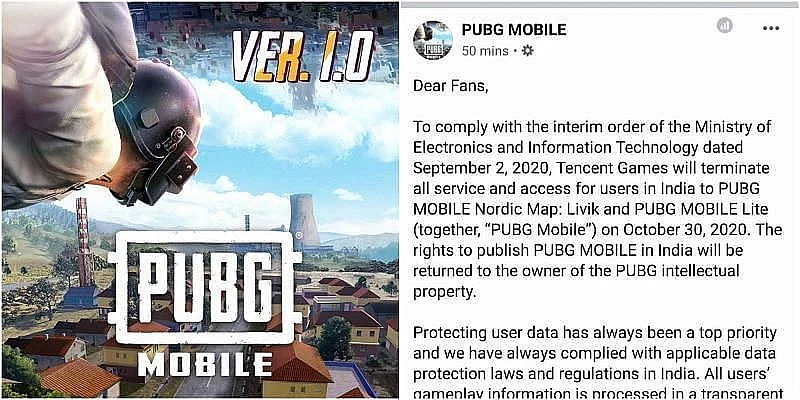 PUBG Mobile Will Stop Working in India from 30 Oct, Co Confirms