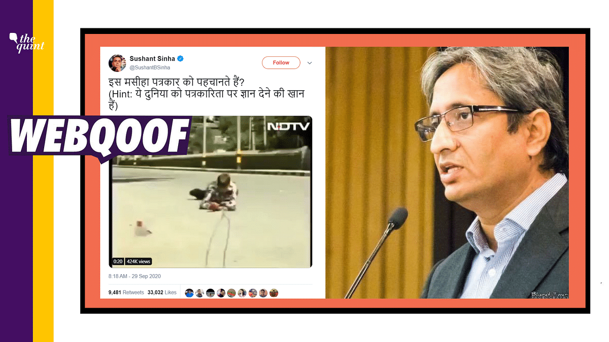 Fact-Check: The video is actually of Kashmiri journalist Fayaz Bukhari who was ducking to take cover from heavy firing at Srinagar in Jammu and Kashmir.
