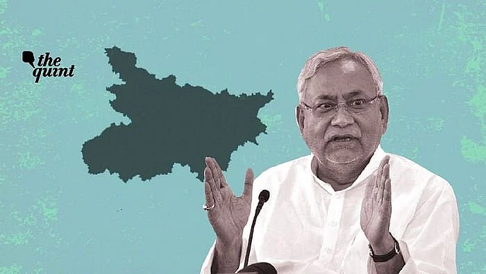 Image of CM Nitish Kumar and Bihar map used for representational purposes.