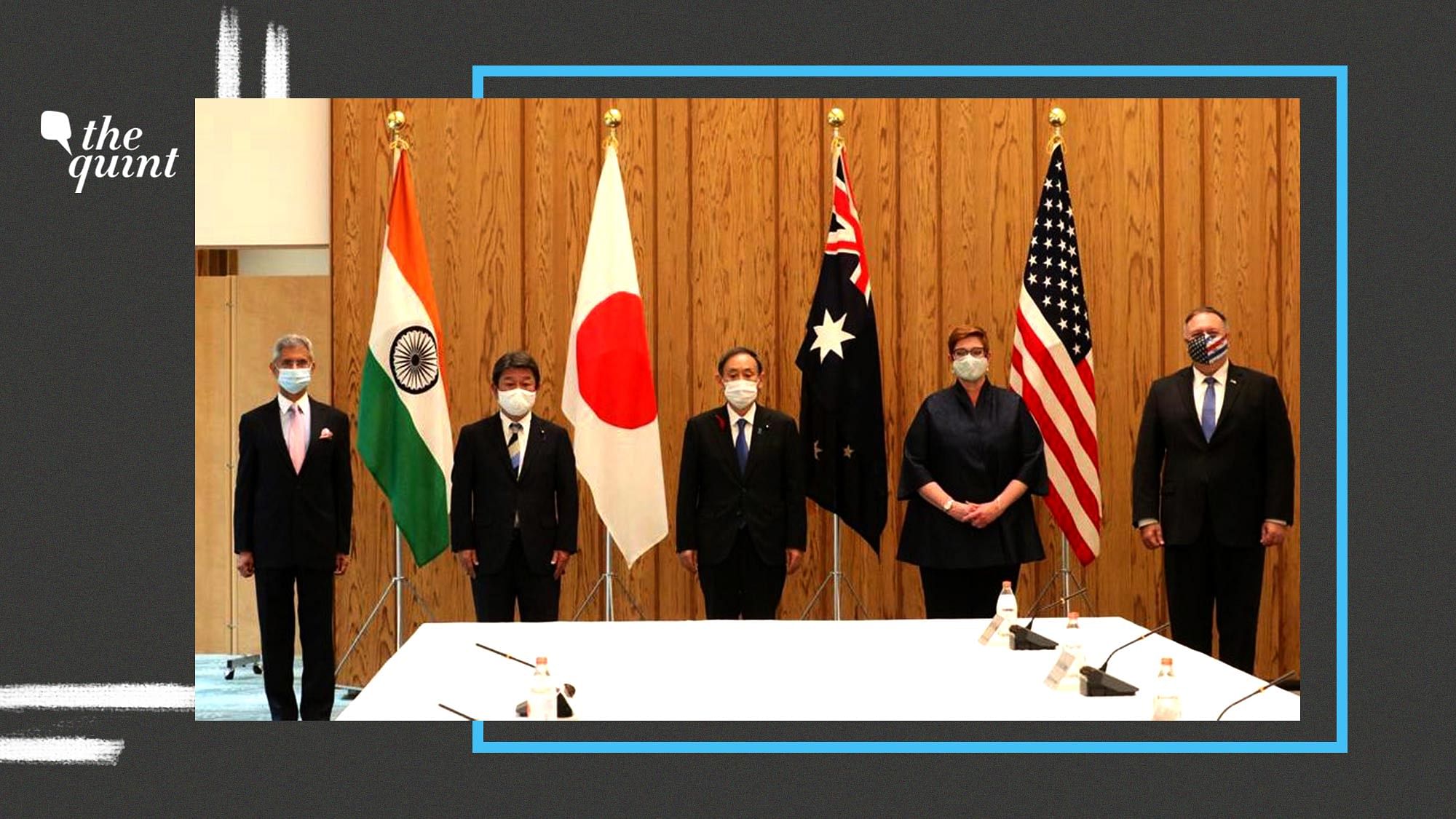 Image of QUAD leaders at the dialogue in Japan in 2020. Image used for representational purposes.&nbsp;